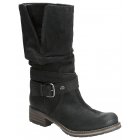 Clarks Majorca Villa - Women's Casual Mid Length Boot in Grey, Black or Tan Suede 
