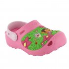 Kids Dora & Boots Jungle Crocs In Pink Lemonade/Bubblegum