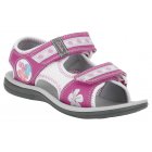 Clarks Captivate Girls Doddle Sandle In Pink Or Purple Combi