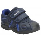 Brite Time Fst Boys Shoe in Navy Leather