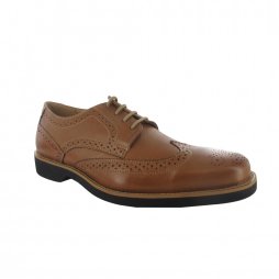 Tucano Men's Smart Brogue Shoe in Cognac