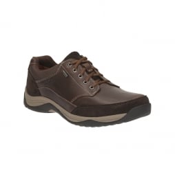 BaystoneGo GTX Men's Casual Trainers in Black Leather or Mahogany Leather