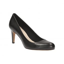 Carlita Cove Women's Court Shoes in Black Patent, Black Leather or Sand Leather