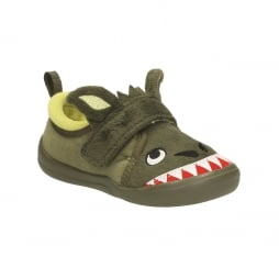 Cuba Roar Inf Boy's Slippers in Green