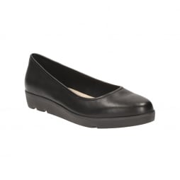 Evie Buzz Women's Casual Shoes in Black Leather, Silver Leather or Aubergine Leather