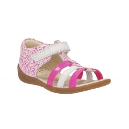 Kiani Glo Fst Girl's Gladiator Sandal in Pink Combi Leather
