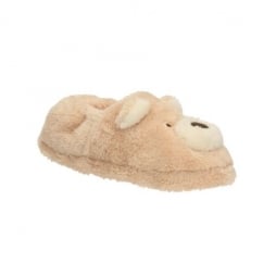 Pops Bunny Jnr Girl's Slippers in Biscuit