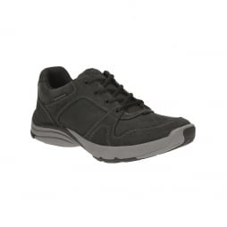Wave Port Men's Trainers in Black Nubuck 