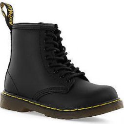 Brooklee Infant Children's Unisex Boot in Black Leather