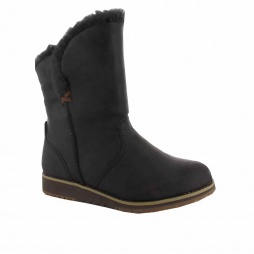 Beach Lo Women's Mid Calf Boots in Chocolate Suede
