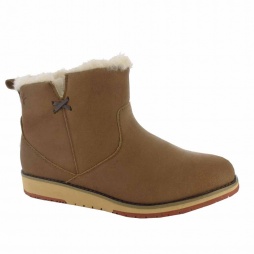 Beach Mini Suede Women's Ankle Boots in Black and Chestnut