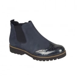 D0178- Women's Chelsea Ankle Boots in Black or Navy 