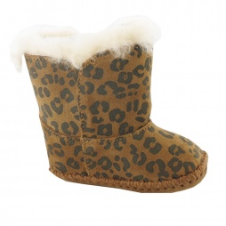 Cassie Baby Boots in Leopard Print Chestnut