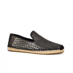 Sandrinne Snake Women's Slip on Espadrille Shoes in White or Black