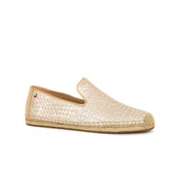 Sandrinne Snake Women's Slip on Espadrille Shoes in White or Black